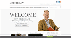 Desktop Screenshot of mattridley.co.uk