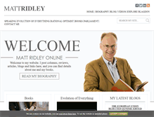 Tablet Screenshot of mattridley.co.uk